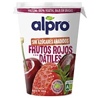 Alpro sabor frutos rojos sin azúcares añadidos 400 g