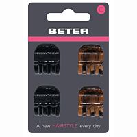 Beter grapa concha y negro 2,5 cm 4 ud