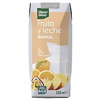 HiperDino fruta y leche tropical 33 cl