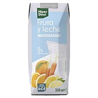 HiperDino fruta y leche mediterráneo 33 cl