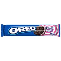 Oreo galletas remix rellena de crema sabor frambuesa 157 g