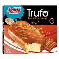 Kalise Trufo plus helado sabor biscuit caramel 3 x 75 g