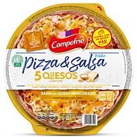Campofrio pizza 5 quesos con salsa de queso semicurado 365 g