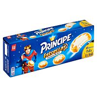 Príncipe galletas de estrellas con chocolate blanco 225 g