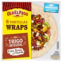 Old El Paso tortillas integral wraps 350 g