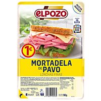 ElPozo mortadela pavo lonchas finas 90 g
