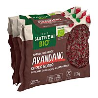Santiveri tortitas de arroz con chocolate y arándanos eco 3 x 2 ud