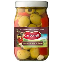 Carbonell aceituna gordal aliñada sin hueso 350 g
