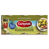 Carbonell aceituna relleno de anchoa 3 x 50 g