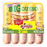 ElPozo salchichas big de queso 3 x 200 g