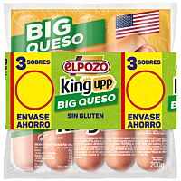 ElPozo salchichas big de queso 3 x 200 g