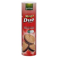 Gullón galletas rellenas de chocolate mega dúo 500 g