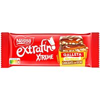 Nestlé extrafino xtreme tableta de chocolate con galleta caramelo 87 g