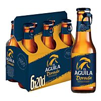 El Águila cerveza dorada 6 x 20 cl