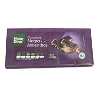 HiperDino chocolate negro almendra 200 g