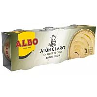 Albo atún claro aceite de oliva virgen extra 3 x 92 g