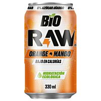 Raw bebida isotónica naranja y mango eco 330 ml
