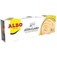 Albo atún claro aceite de oliva 3 x 92 g