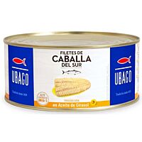 Ubago filetes de caballa en aceite de girasol 620 g