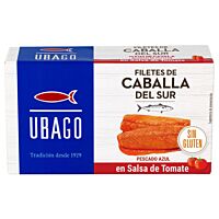Ubago filetes de caballa del sur en salsa de tomate 65 g