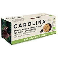 Carolina galleta integral con chocolate y azucar moreno de caña 160g