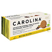 Carolina galleta integral con chocolate y almendras sin gluten 135 g
