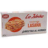La Isleña pasta de lasaña directa al horno 224 g