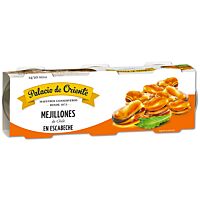 Palacio de Oriente mejillones de las rías gallegas en escabeche 3 x 78 g
