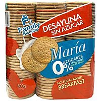 Family Biscuits galleta María 0 % azúcar 3 x 200 g