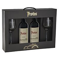 Protos vino tinto crianza Ribera del Duero 2 x 75 cl + 2 copas