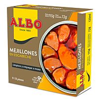 Albo mejill escabeche 9/13 piezas 115 g.