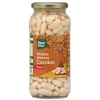 HiperDino alubias blancas cocidas 580 g
