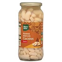 HiperDino alubias blancas cocidas 580 g