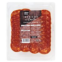 HiperDino chorizo ibérico cebo cortado a cuchillo 90 g