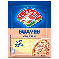 El Caserio queso rallado suave pizza 130 g