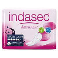Indasec compresa incontinencia maxi night 12 ud