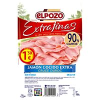 ElPozo jamón cocido extra lonchas finas 115 g