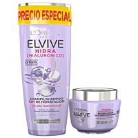 Elvive hialurónico champu 250 ml + mascarilla 300 ml