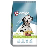 Ifa Amigo perro adulto ternera, pollo y cereales 4 kg