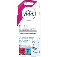 Veet bandas cera facial 20 ud