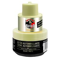 Búfalo crema zapatos autobrillo negro 40 ml