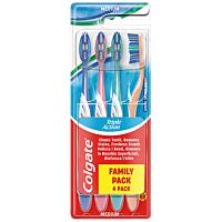 Colgate Triple Action cepillo de dientes refresca el aliento medio 4 ud