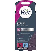 Veet expert bandas cera facial 16 ud