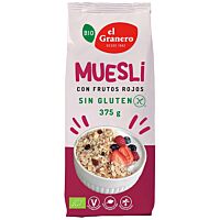 El Granero intregral muesli con frutos rojos sin gluten eco 375 g