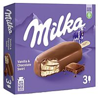 Milka helado bombón 3 x 90 ml
