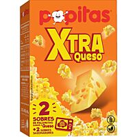 Popitas palomitas de maíz extra queso para microondas 2 x 160 g
