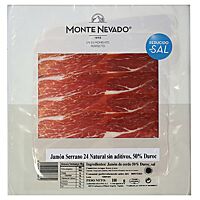 Monte nevado jamón serrano en lonchas 24 meses de curacion 100 g