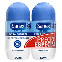 Sanex desodorante extra control roll on 50 ml