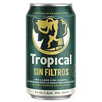 Tropical cerveza sin filtros 33 cl