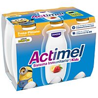 Actimel kids sabor fresa 6 x 100 g
